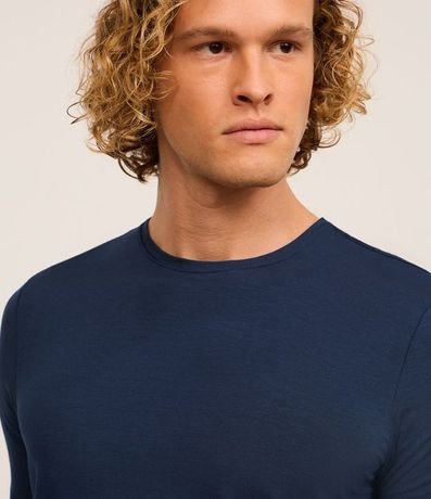 Remera Comfort en Modal con Cuello Redondo 3