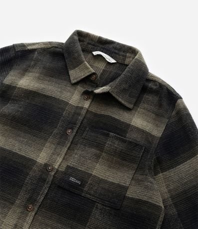 Camisa Infantil en Franela con Estampa de Cuadros - Talle 5 a 14 Años 7