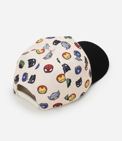 Gorra Ala Recta Infantil con Estampa Marvel - Talle único 2