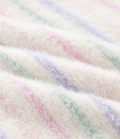 Saco Infantil en Chenille con Rayas y Corazón Bordado – Talle 0 a 18 Meses 3