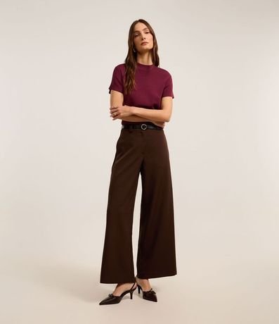 Blusa de Punto con Cuello Alto 2