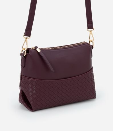 Bolso Transversal Pequena en PU con Detalle Texturizado
