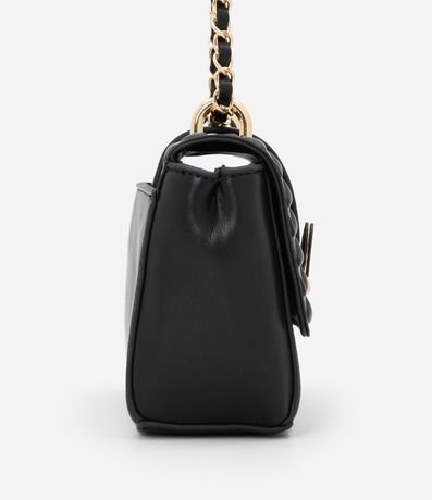 Bolsillo Pequena en PU con Asa de Cadena y Cierre en Hebilla Delantero 2