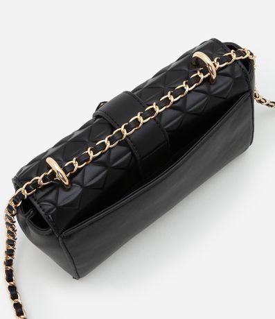 Bolsillo Pequena en PU con Asa de Cadena y Cierre en Hebilla Delantero 3