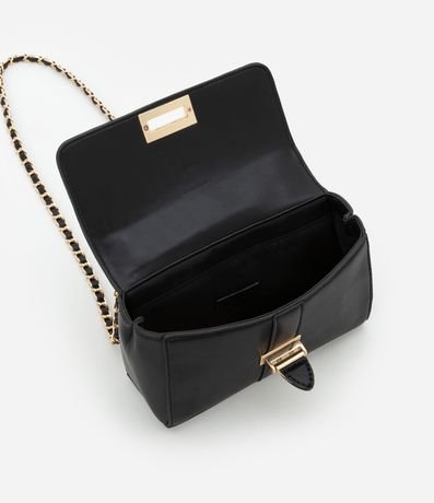 Bolsillo Pequena en PU con Asa de Cadena y Cierre en Hebilla Delantero 4