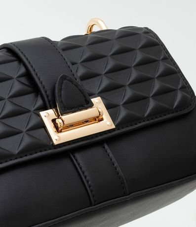 Bolsillo Pequena en PU con Asa de Cadena y Cierre en Hebilla Delantero 6