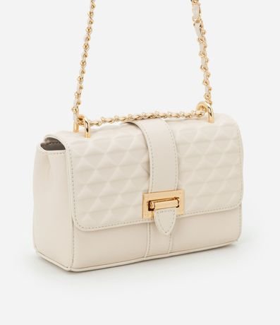 Bolsillo Pequena en PU con Asa de Cadena y Cierre en Hebilla Delantero 2