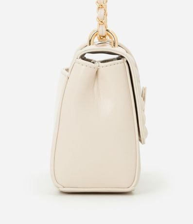 Bolsillo Pequena en PU con Asa de Cadena y Cierre en Hebilla Delantero 3