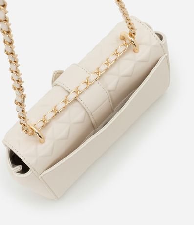 Bolsillo Pequena en PU con Asa de Cadena y Cierre en Hebilla Delantero 6