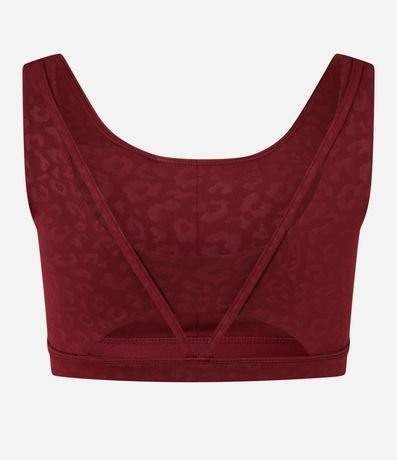 Top Deportivo en Microfibra con Textura Animal Print 7