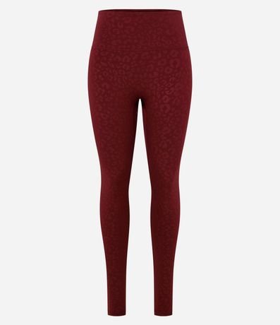 Pantalón Legging Deportiva en Microfibra Texturizada Animal Print Leopardo 5
