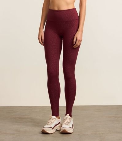 Pantalón Legging Deportiva en Microfibra Texturizada Animal Print Leopardo 2