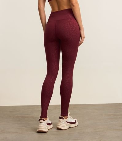 Pantalón Legging Deportiva en Microfibra Texturizada Animal Print Leopardo 3