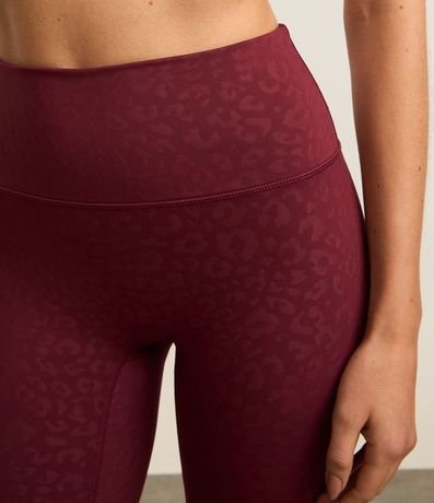 Pantalón Legging Deportiva en Microfibra Texturizada Animal Print Leopardo 4