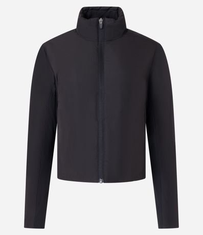 Campera Deportiva con Cuello Alto y Bolsillos 5