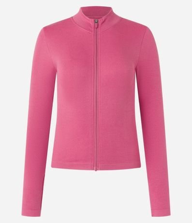 Campera Deportiva Seamless con Cuello Alto 5