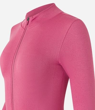 Campera Deportiva Seamless con Cuello Alto 6