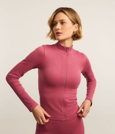 Campera Deportiva Seamless con Cuello Alto 2