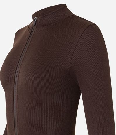 Campera Deportiva Seamless con Cuello Alto 6