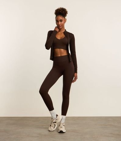 Campera Deportiva Seamless con Cuello Alto 3