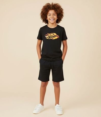 Bermuda Infantil Microfibra Texturizada - Talle 5 a 14 años