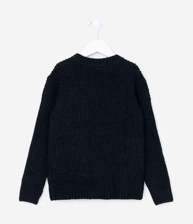 Suéter Infantil en Chenille Texturizado - Talle 5 a 14 años 2