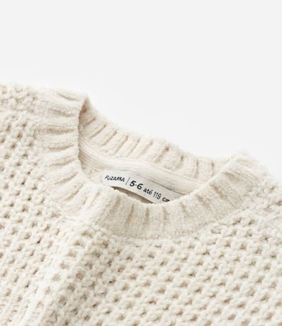 Suéter Infantil en Chenille Texturizado - Talle 5 a 14 años 5