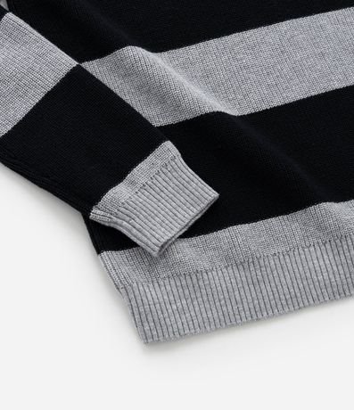 Suéter Infantil Texturizado con Estampa Rayada - Talle 5 a 14 años 5