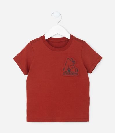 Remera Infantil con Estampa en Relieve de Osito - Talle 1 a 6 años