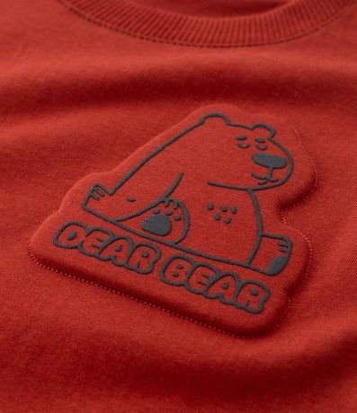 Remera Infantil con Estampa en Relieve de Osito - Talle 1 a 6 años 4