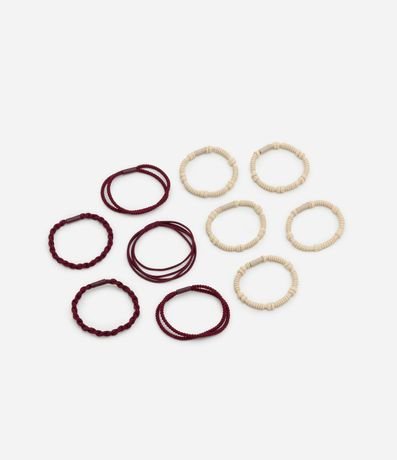 Kit 10 Gomitas para el Pelo con Texturas Variadas 2