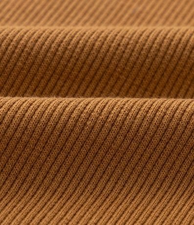 Musculosa en Rib con Detalle Contrastante Curve & Plus Size 6