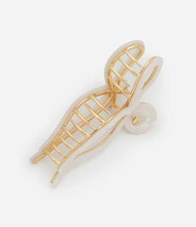 Pinza para el Pelo Moña en Plástico con Detalle Resinado 2