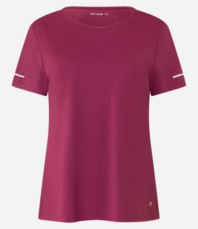 Remera Deportiva Texturizada con Detalle Reflectante 3