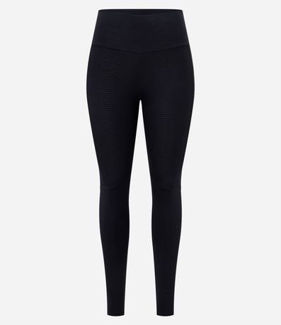 Calca Legging Microfibra Leve Liso Embossed Atlhetic Power con Textura y Bolsillos