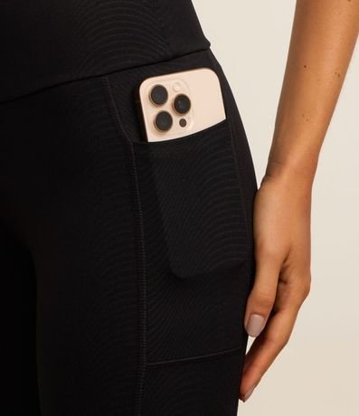 Calca Legging Microfibra Leve Liso Embossed Atlhetic Power con Textura y Bolsillos 4