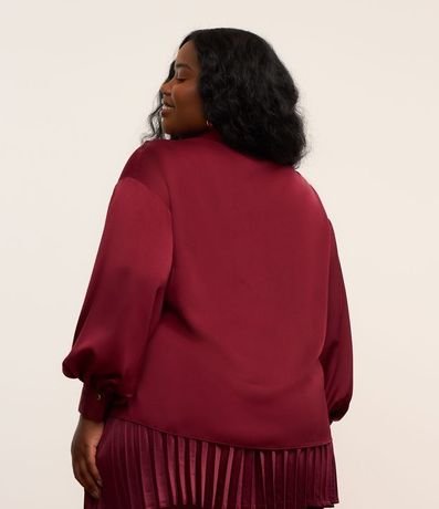 Camisa en Satén con Manga Amplia Curve & Plus Size 3