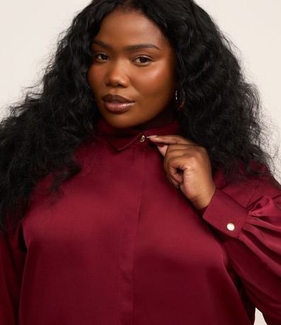 Camisa en Satén con Manga Amplia Curve & Plus Size 4