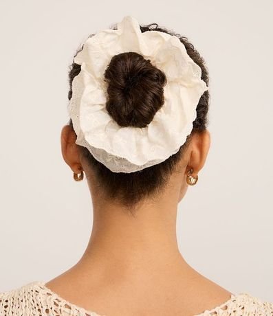 Scrunchie en Laise con Texturas