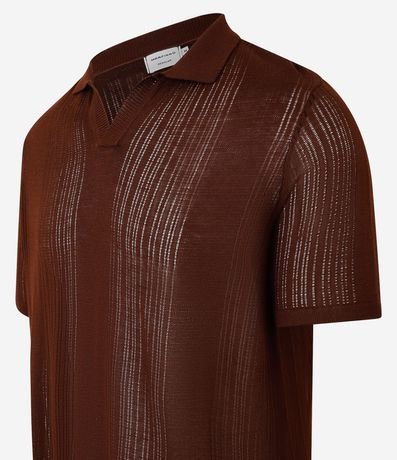 Remera Polo con Textura Vertical 6