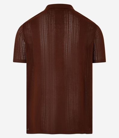Remera Polo con Textura Vertical 7