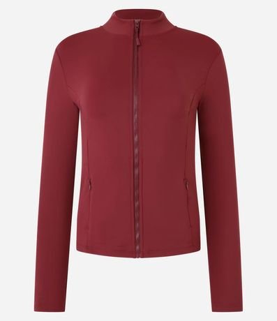 Campera Deportiva en Poliamida con Bolsillos y Cuello Alto 4
