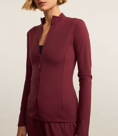 Campera Deportiva en Poliamida con Bolsillos y Cuello Alto 3