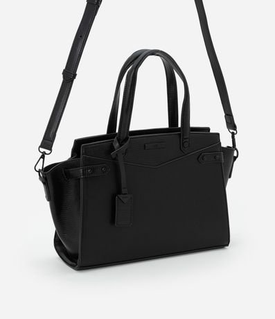 Cartera Grande en PU con Detalles Texturizados 1