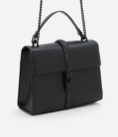 Cartera Sobre Mediana en PU con Asa doble y Texturas