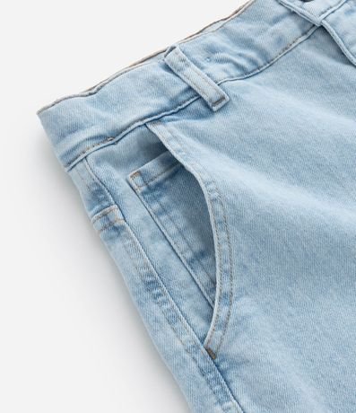 Pantalón Baggy Infantil Jeans con Bolsillo Cargo - Talle 7 a 14 años 4