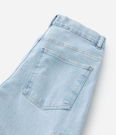 Pantalón Baggy Infantil Jeans con Bolsillo Cargo - Talle 7 a 14 años 6