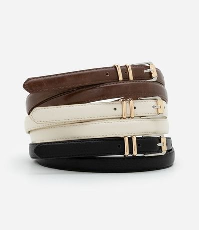 Kit 03 Cintos Medianos Diversos