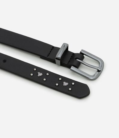 Cinturón Estrecho en PU con Tachuelas Aplicadas 2