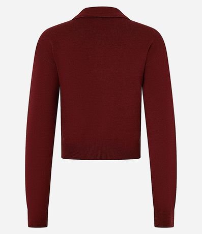 Suéter en Punto con Cuello Polo y Botones en la Vista 7